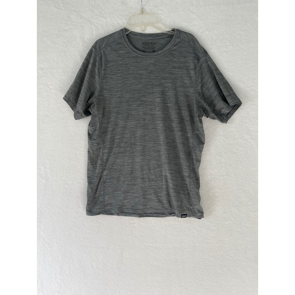 Patagonia Capilene Cool Lightweight Shirt Mens Medium Grey Heather Active Tee